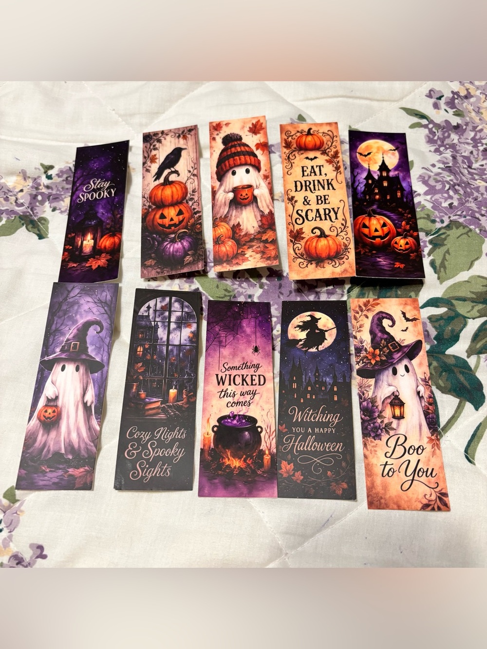 Halloween Themed 10  Bookmarks-Variety Pack